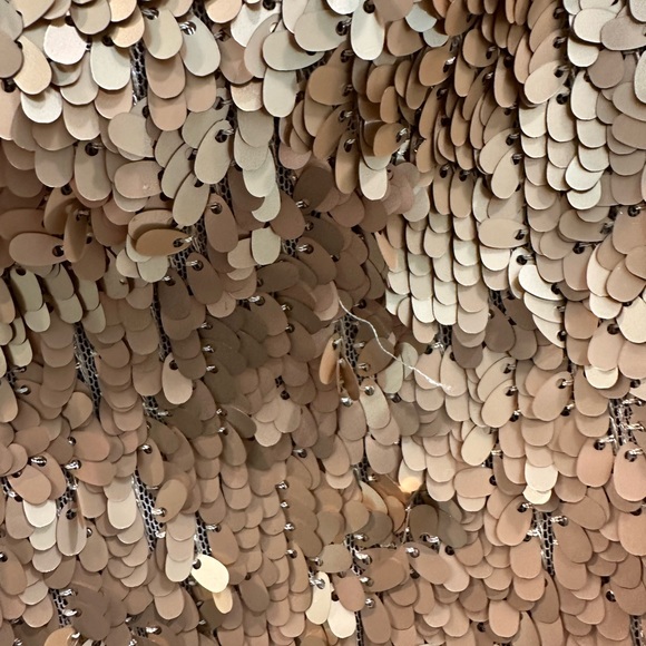 VINCE NTW oval matte sequin mini skirt with silk lining!! - Picture 4 of 11